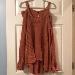 Free People Open Shoulder Sweater